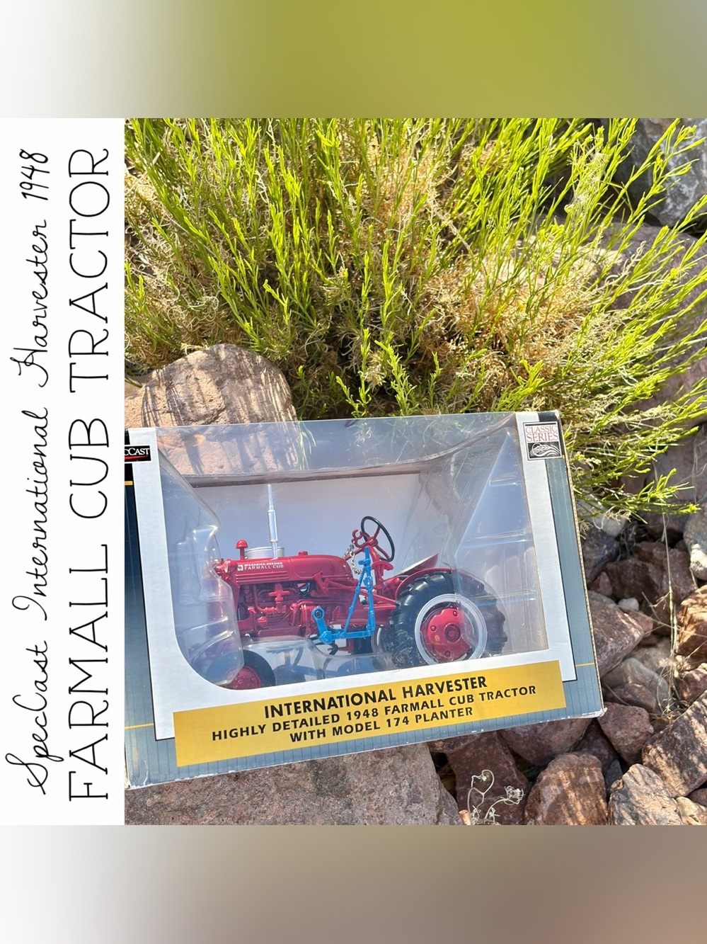 SpecCast International Harvester 1948 Farmall Cub Tractor with Model 174 Planter
